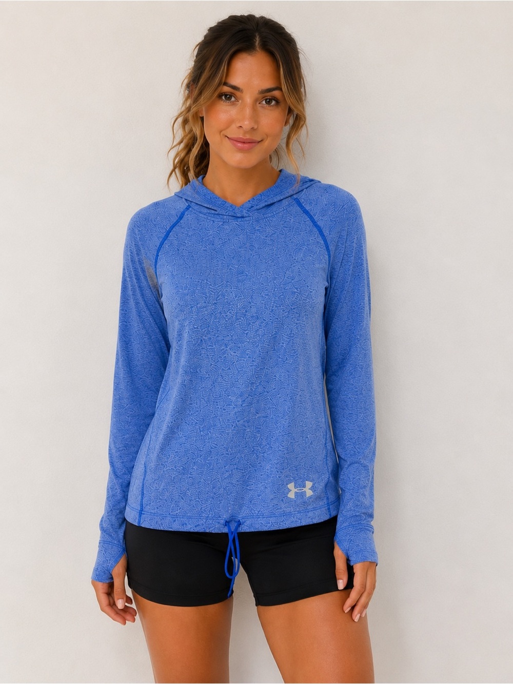 Under Armour Women's Periwinkle Hooded Long Sleeve Pullover